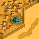 Carcassonne-style tile with 2 city edges, 2 roads, appears 2 times in TileKingdom