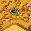 Carcassonne-style tile with 3 city edges, appears 1 time in TileKingdom