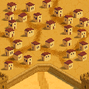 Carcassonne-style tile with 3 city edges, 1 road, appears 1 time in TileKingdom